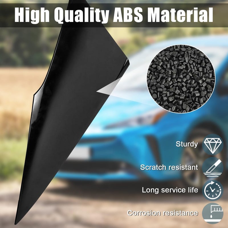 DSISIMO Rear Quarter Molding Cover Side Window Louver Compatible with for Toyota Prius Prime AWD-e 2016-2022 Triangular Cover Plate Replacement for 62505-47012 62505-47011 62506-47011 62506-47012 - Image 4